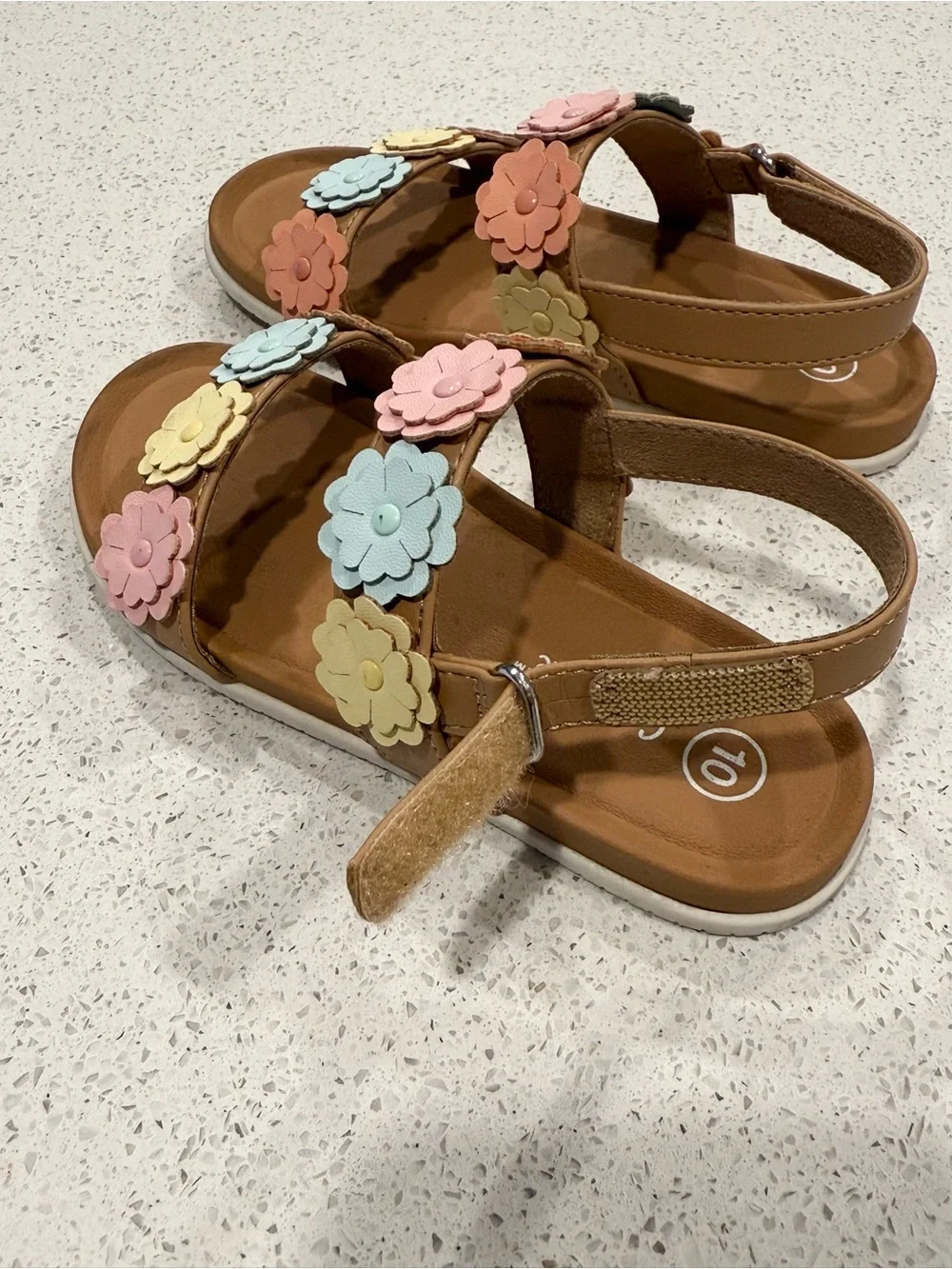 Adorable sandals- toddler size (10) worn once for a few hours